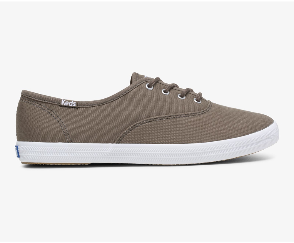 Tenis Keds Mujer Verde Oliva - Champion Solids - 7026-EZPMD